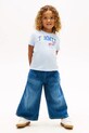 Dziewczynka Tommy Hilfiger T-shirt dziecięcy bawełniany KG0KG09122.98.116.PPY2 niebieski