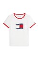 Tommy Hilfiger t-shirt dziecięcy bawełniany KG0KG09124.116.122.PPY2 biały SS26