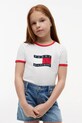 Tommy Hilfiger T-shirt dziecięcy bawełniany biały KG0KG09124.128.176.PPY2