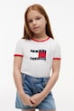 Tommy Hilfiger T-shirt dziecięcy bawełniany biały KG0KG09124.128.176.PPY2