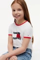 Tommy Hilfiger T-shirt dziecięcy bawełniany KG0KG09124.128.176.PPY2 biały