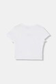 Patrizia Pepe gyerek póló J051 7M0999 fehér SS26