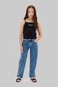 Calvin Klein Jeans top dziecięcy czarny LVCKSJB12G.128.176.PPY2