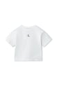 Calvin Klein Jeans tričko dětské bavlněné LVCKSJA16G.128.176.PPY2 bílá SS26