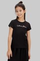 Calvin Klein Jeans T-shirt παιδικό βαμβακερό LVCKSJA17G.128.176.PPY2 μαύρο