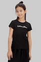 Calvin Klein Jeans T-shirt παιδικό βαμβακερό LVCKSJA17G.128.176.PPY2 μαύρο