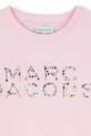 Παιδικό βαμβακερό μπλουζάκι Marc Jacobs ροζ W60746.102.108