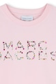 Παιδικό βαμβακερό μπλουζάκι Marc Jacobs ροζ W60746.114.150