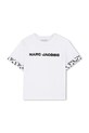 Παιδικό βαμβακερό μπλουζάκι Marc Jacobs στάμπα λευκό W60741.114.150