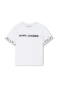Παιδικό βαμβακερό μπλουζάκι Marc Jacobs στάμπα λευκό W60741.156