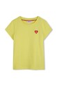 Detské bavlnené tričko HUGO nášivka žltá G01047.114.150