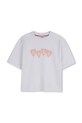 Παιδικό βαμβακερό μπλουζάκι HUGO στάμπα λευκό G01052.102.108