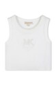 Michael Kors top za djecu od pamuka bijela R30609.156