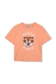 Kenzo Kids gyerek pamut póló pamut narancssárga K61804.86.108