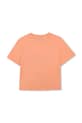 Παιδικό βαμβακερό μπλουζάκι Kenzo Kids K61804.86.108 πορτοκαλί SS26
