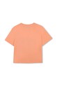 Παιδικό βαμβακερό μπλουζάκι Kenzo Kids K61804.114.150 πορτοκαλί SS26
