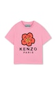 Dječja pamučna majica kratkih rukava Kenzo Kids print roza K61818.86.102