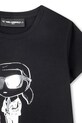 Dievča Detské tričko Karl Lagerfeld Z31160.114.150 čierna