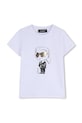 Detské tričko Karl Lagerfeld Z31160.156.162 biela SS26