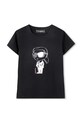 Detské tričko Karl Lagerfeld s elastanom čierna Z31160.156.162