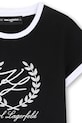 Dievča Detské tričko Karl Lagerfeld Z31154.156.162 čierna