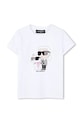 Detské tričko Karl Lagerfeld Z31157.114.150 biela SS26
