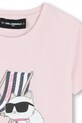 Dievča Detské tričko Karl Lagerfeld Z31157.156.162 ružová
