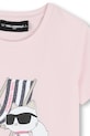 Dievča Detské tričko Karl Lagerfeld Z31157.156.162 ružová