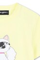 Dievča Detské tričko Karl Lagerfeld Z31162.86.108 žltá