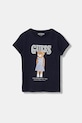 Guess t-shirt dziecięcy z elastanem granatowy J6GI04.K6YW4.PPY2.M
