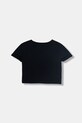Guess t-shirt dziecięcy bawełniany z elastanem J6GI10.K6YW4.PPY2.M czarny SS26