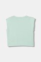 Guess top dziecięcy bawełniany J6GI12.K8HM4.PPY2.M turkusowy SS26