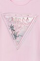 Dziewczynka Guess t-shirt bawełniany dziecięcy J6GI13.K6YW4.PPY2.M różowy