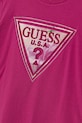 Dziewczynka Guess t-shirt bawełniany dziecięcy J6GI13.K6YW4.PPY2.M różowy