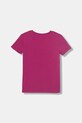 Guess t-shirt dziecięcy bawełniany z elastanem J6GI14.K6YW4.PPY2.M różowy SS26