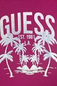 Dziewczynka Guess t-shirt dziecięcy bawełniany z elastanem J6GI14.K6YW4.PPY2.M różowy