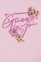 Dziewczynka Guess T-shirt dziecięcy bawełniany z elastanem J6GI15.K6YW4.PPY2.M różowy