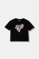 Guess T-shirt dziecięcy bawełniany z elastanem czarny J6GI15.K6YW4.PPY2.M