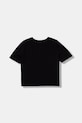 Guess T-shirt dziecięcy bawełniany z elastanem J6GI15.K6YW4.PPY2.M czarny SS26