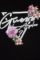 Dziewczynka Guess T-shirt dziecięcy bawełniany z elastanem J6GI15.K6YW4.PPY2.M czarny