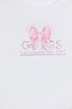 Dziewczynka Guess t-shirt basic dziecięcy bawełniany J6GI28.K6YW4.PPY2.M biały