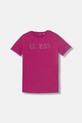 Guess t-shirt dziecięcy bawełniany z elastanem różowy J6GI33.J1314.PPY2.M