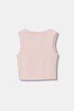 Guess crop top dziecięcy z wiskozy J6GI36.K8RT2.PPY2.M różowy SS26