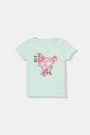 Guess T-shirt dziecięcy turkusowy K6GI02.K6YW4.PPY2.M