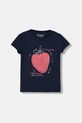 Guess t-shirt dziecięcy z elastanem granatowy K6GI07.K6YW4.PPY2.M