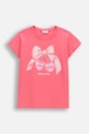 Παιδικό μπλουζάκι Coccodrillo στάμπα ροζ WC6143208VGA