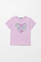 United Colors of Benetton detské bavlnené tričko fialová 3096C10SG.G.Stagionale