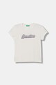 United Colors of Benetton T-shirt παιδικό βαμβακερό μπεζ 3I1XC10S6.G.Stagionale