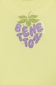 Dziewczynka United Colors of Benetton t-shirt dziecięcy bawełniany 3I1XC10S6.G.Stagionale zielony