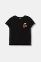 United Colors of Benetton majica za djecu od pamuka crna 3I1XC10S6.G.Stagionale